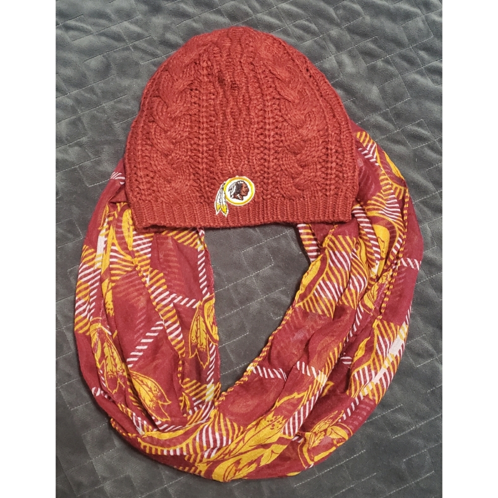 Washington Redskins Beanie Hat & Scarf
